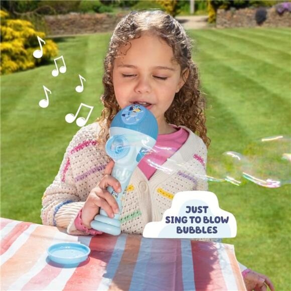 BLUEY Dance Mode Bubble Machine and Toy Microphone | Bluey Toy for Baby, - Picture 3 of 7